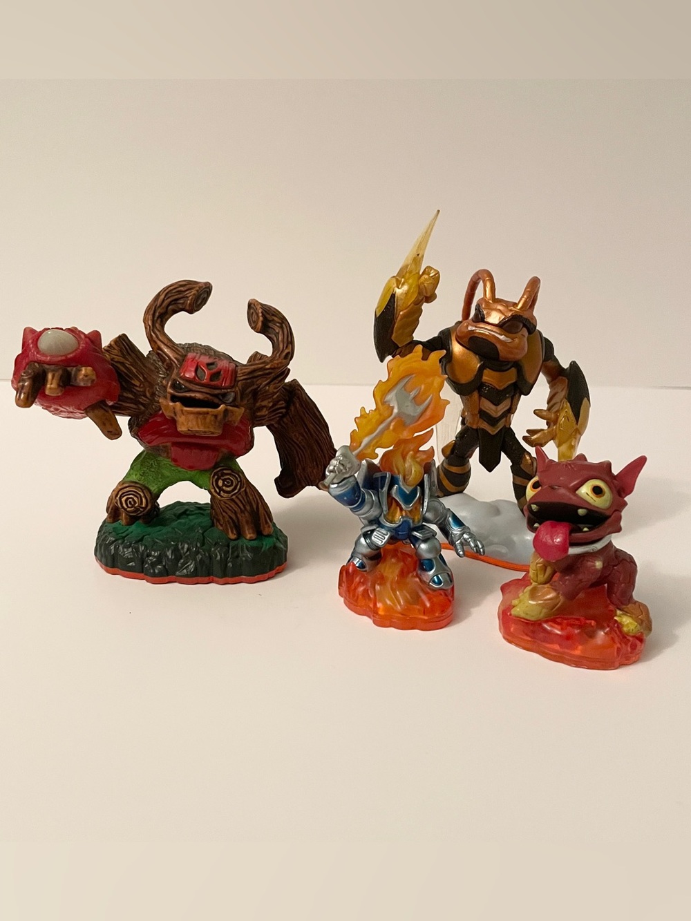 Skylanders Lot of 4 Mixed Figures - Igniter, Tree Rex, Swarm, Hot Dog